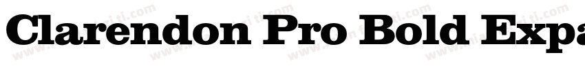 Clarendon Pro Bold Expanded字体转换